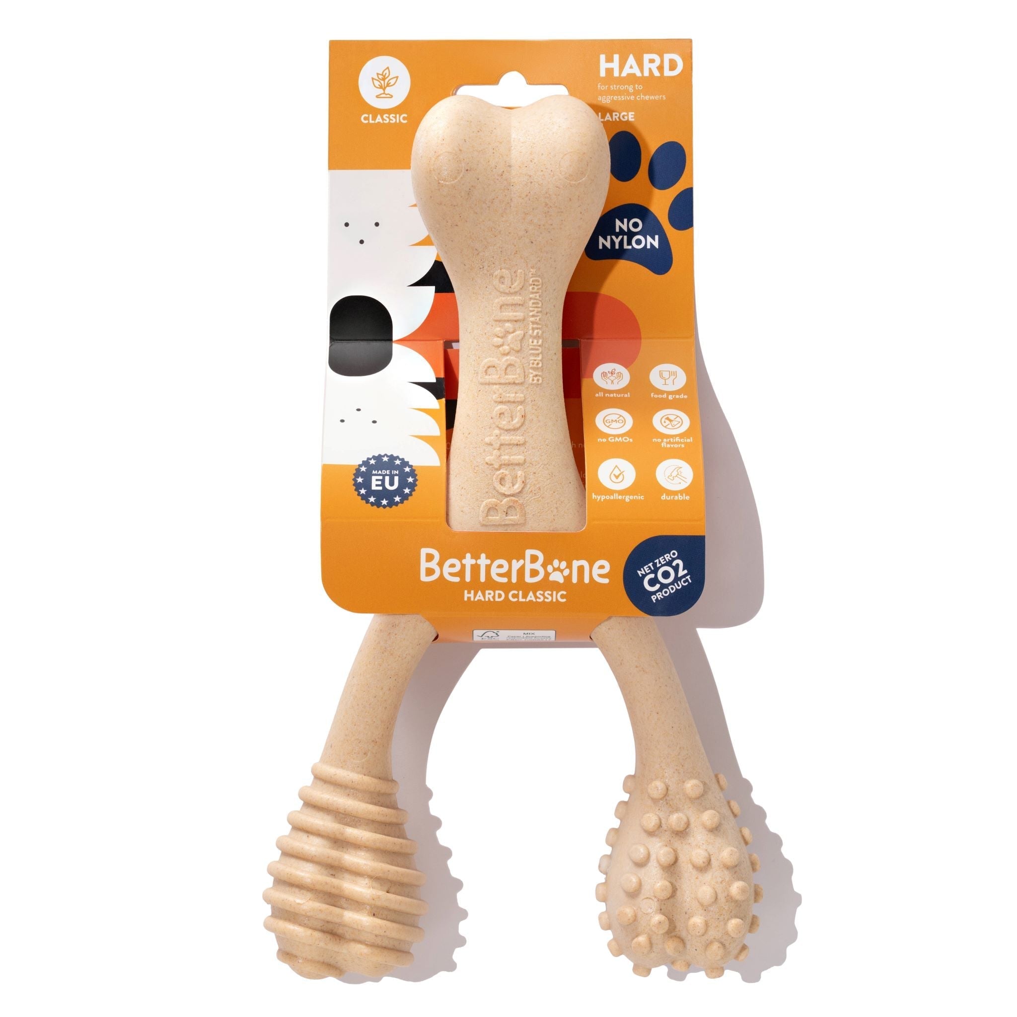 Durable plant-based chew toy for power chewing dogs