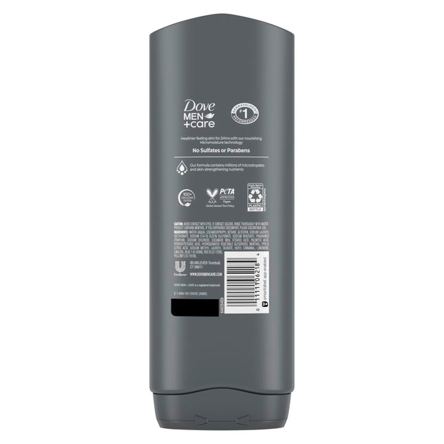 DOVE Men+Care Extra Fresh Body Wash and Face Cleanser for Nourished Skin, 13.5 Oz