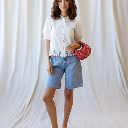 Cherry Cute Button Down by Downeast