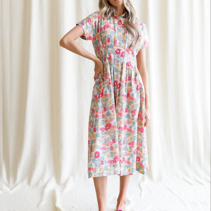 Pleated Shirtdress by Downeast