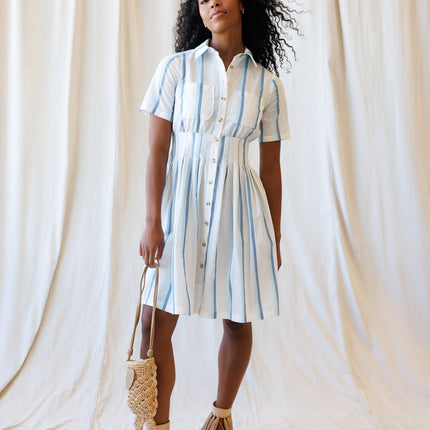 Seaside Stripe Dress by Downeast