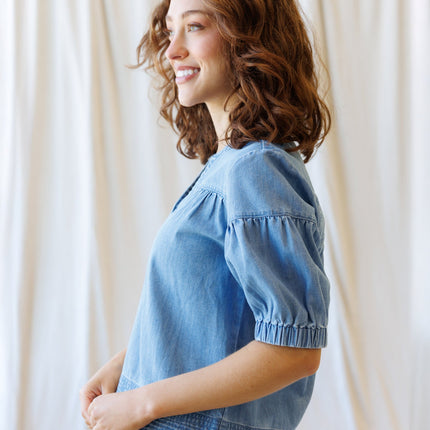 Portside Chambray Popover by Downeast