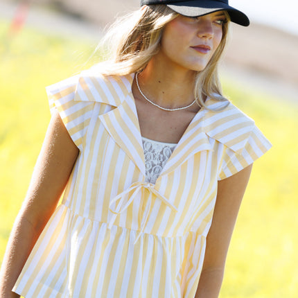 Sunshine Stripe Top by Downeast