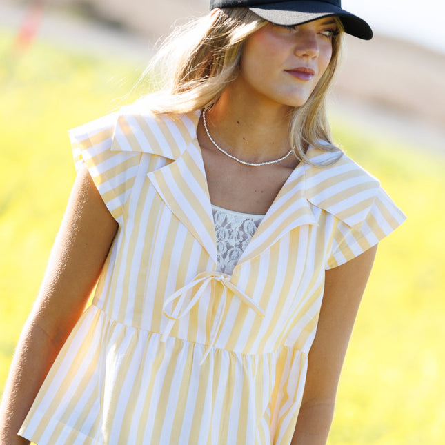 Sunshine Stripe Top by Downeast