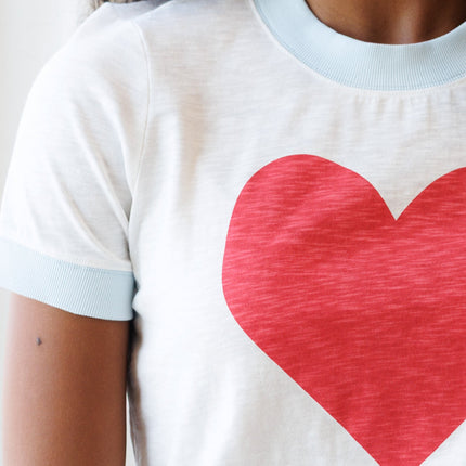 Heart to Heart Ringer Tee by Downeast