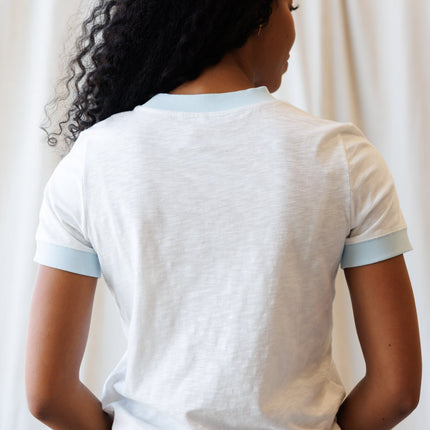 Heart to Heart Ringer Tee by Downeast