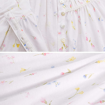 100% Cotton Nightgowns for Women Soft Ladies Gowns Sleepwear Long Sleeveless Nightgown