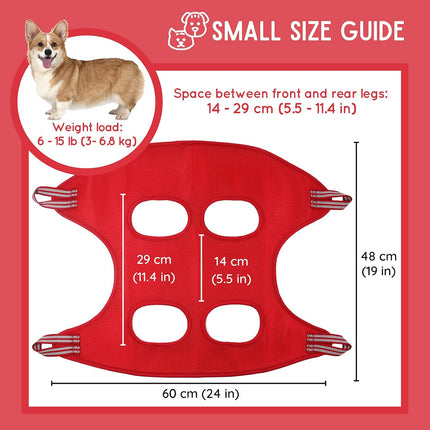 10 in 1 Cat & Dog Grooming Hammock Harness with Nail Clippers & File, Comb, & Hanging Pet Grooming Hammock| Cat & Dog Sling Restraint Bag Holder for Nail Trimming/Clipping & Bathing- Small