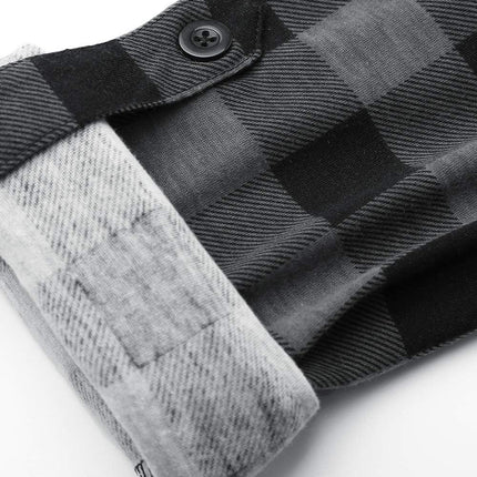Womens Soft Stretchy Knit Plaid Shirts Roll up Long Sleeve Collared Button down Blouses Tops
