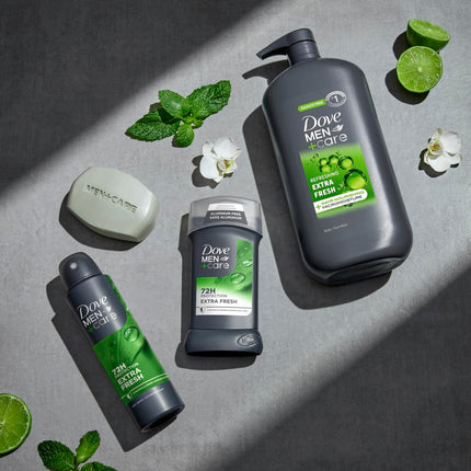 DOVE Men+Care Extra Fresh Body Wash and Face Cleanser for Nourished Skin, 13.5 Oz