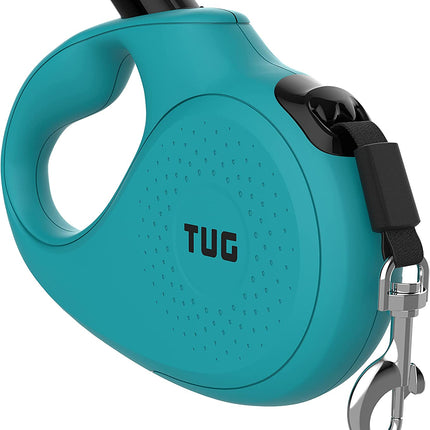 Monochrome 360° Tangle-Free Retractable Dog Leash | 16 Ft Strong Nylon Tape (Small, Aqua)