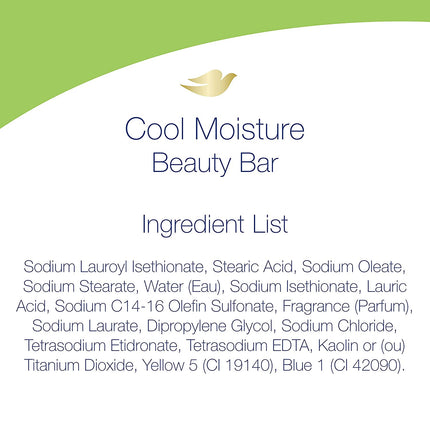 Dove Cucumber and Green Tea Skin Care Beauty Bar, 3.75 Oz - Pack of 14, Enhanced Moisturization for Softer Skin