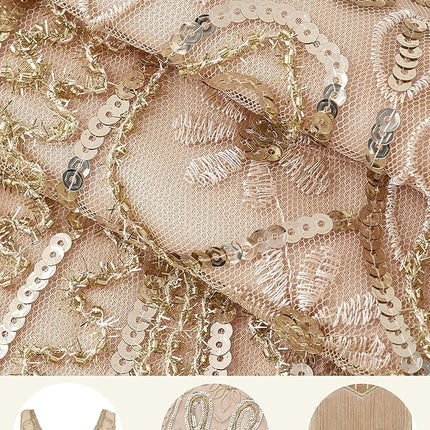 Women'S Flapper Dresses 1920S V Neck Beaded Fringed Great Gatsby Dress