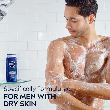 Nivea Men Maximum Hydration Body Wash Aloe Vera 16.9 Fl Oz Pack of 3