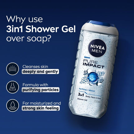 Men Pure Impact Shower Gel - 250ml