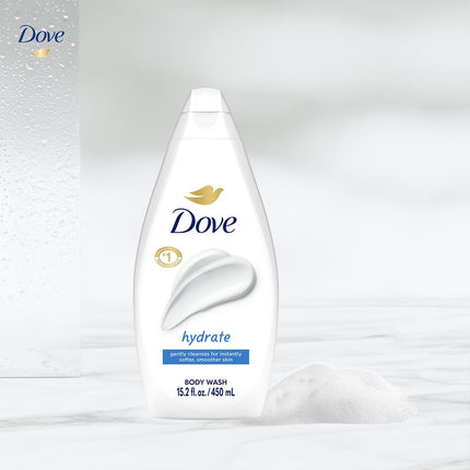 Dove Hydrating Body Wash 6-Pack – Moisturizing Cleanser for Smooth, Soft Skin, 15.22 Oz Each