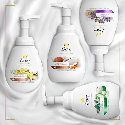 Dove Foaming Hand Wash with Coconut & Almond Milk, 10.1 Oz - Pack of 4, Superior Moisturization for Skin Protection Against Dryness