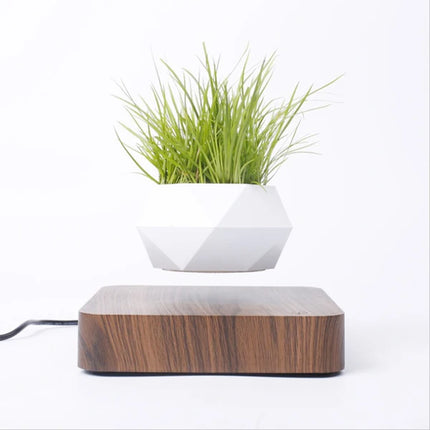 Fast Shipping Magnetic Suspension Flower Pot Levitating Air Bonsai Plant Succulent Patio Decoration Desktop Christmas Gift
