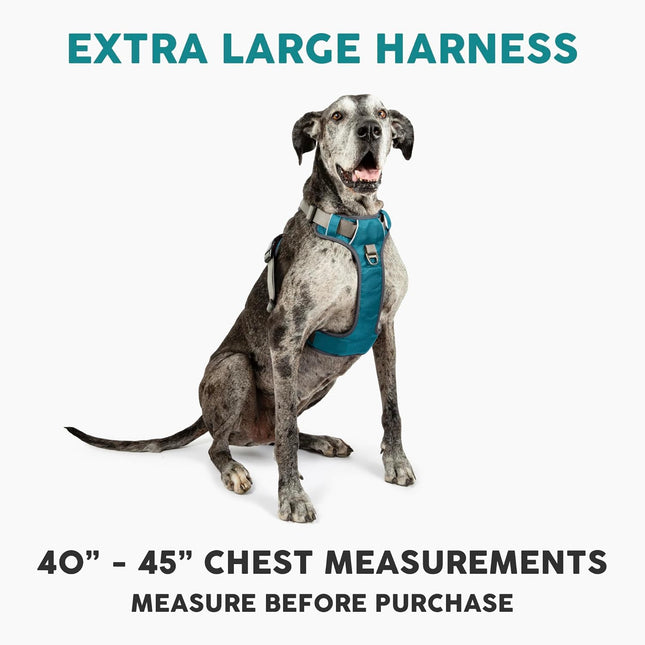 Embark Adventure XL Dog Harness – No-Pull, Reflective Trim, Military-Grade Nylon, 2 Leash Clips with Gel-Lined Handle, Soft & Padded