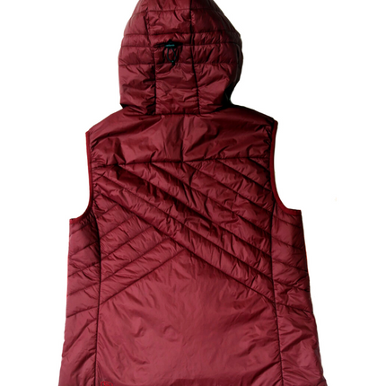 Powerstripe Eco-Friendly Down Hooded Vest by Goal Five