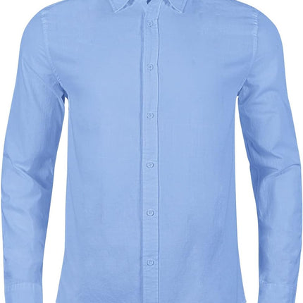 Mens Summer Casual Long Sleeve Cotton Linen Shirts Button up Solid Plain Roll-Up Sleeve Beach T Shirts