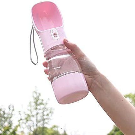Dog Water Bottle & Food Dispenser, Portable, Leak-Proof, Lightweight, Easy to Clean, Perfect for Walking & Traveling