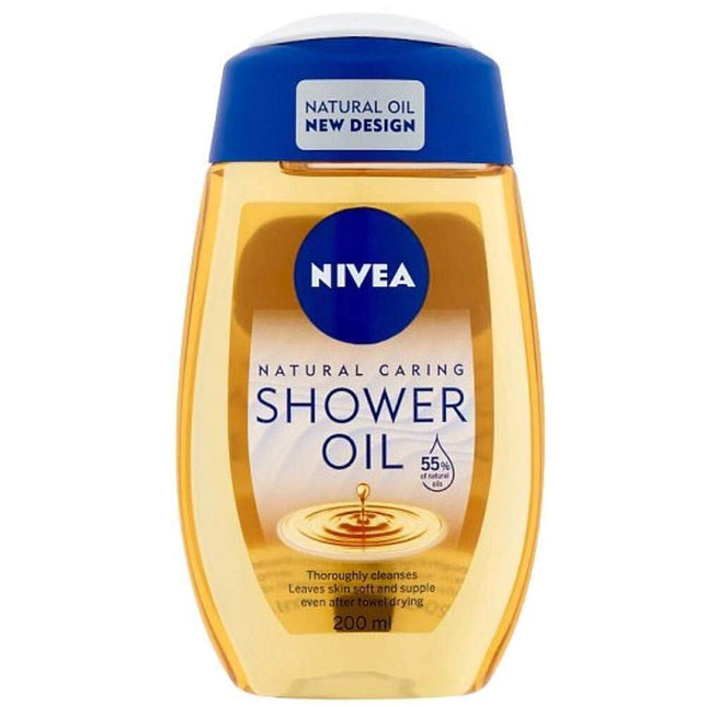 Nivea Shower Oil Natural Caring 200Ml from Germany