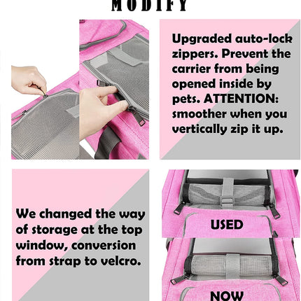 Soft-Sided Pet Carrier for Large and Medium Cats and Puppies - Travel Carrier with Privacy Protection