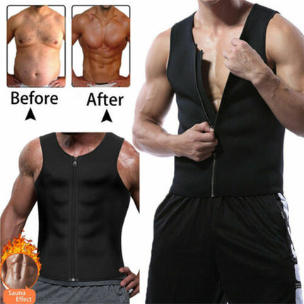 Men's Neoprene Waist Trainer Vest for Weight Loss by Gilded Grace