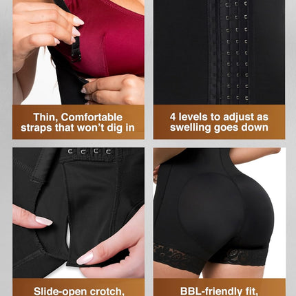 Stage 2 Faja Tummy Tuck Compression Garment | Faja Body Shaper Shapewear for Women | Fajas Colombianas Moldeadoras