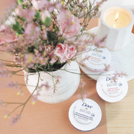 Dove Body Love Rich Nourishment Cream - 72-Hour Moisturizing Lotion for Face, Hands, and Body, Enriched with Ceramide Serum for Extremely Dry Skin, 5.07 Fl Oz (Pack of 6)