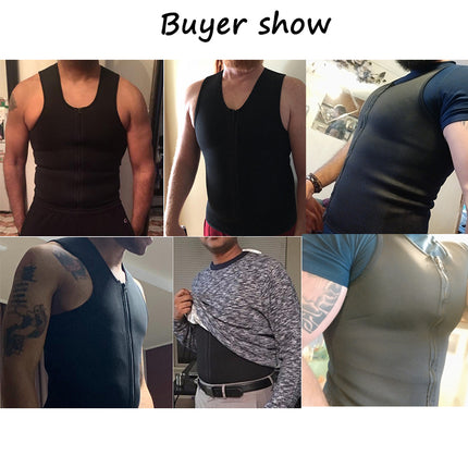 Men's Neoprene Waist Trainer Vest for Weight Loss by Gilded Grace