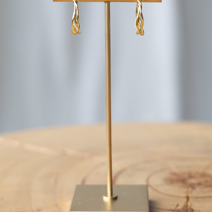 Braided Hoop Earrings by Downeast