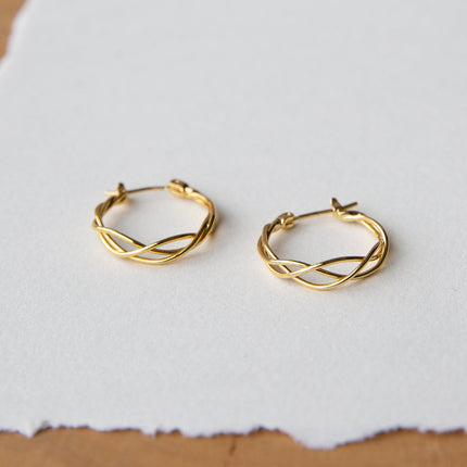 Braided Hoop Earrings by Downeast