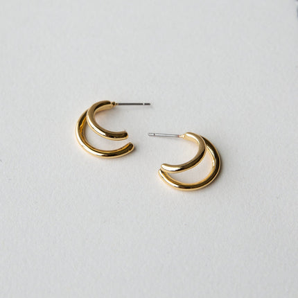 Double Hoop Earrings by Downeast