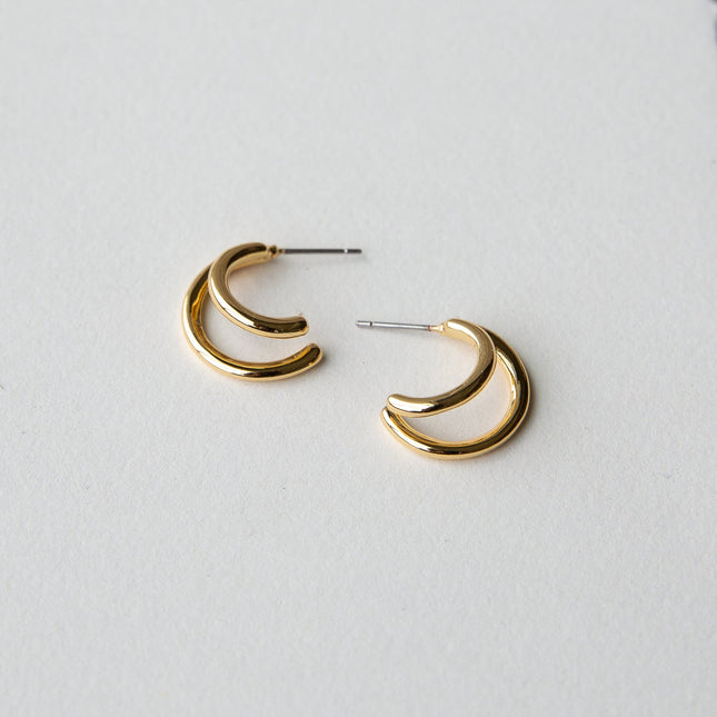 Double Hoop Earrings by Downeast