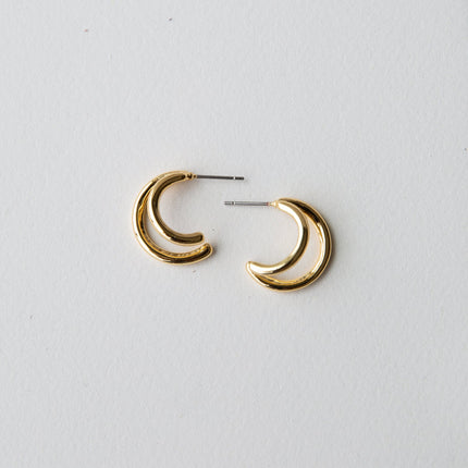 Double Hoop Earrings by Downeast
