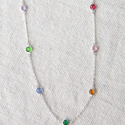 Silver Pop of Color Necklace by Downeast
