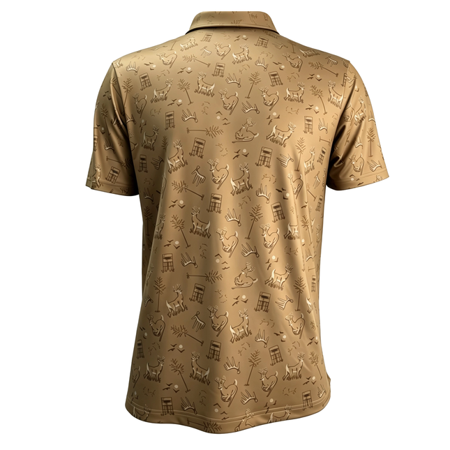 "Antler Club" Golf Polo by Bow Crew Apparel - Bow Hunting Lifestyle Apparel