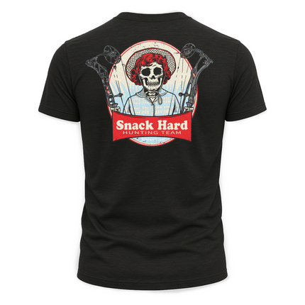 "Snack Hard Hunting Team" Tee by Bow Crew Apparel - Bow Hunting Lifestyle Apparel