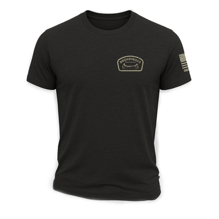 "Broadheads Over Bullets" Tee - Black by Bow Crew Apparel - Bow Hunting Lifestyle Apparel
