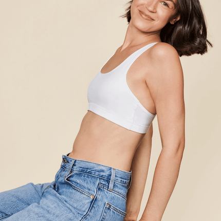 Glide Cotton Racerback Bralette by Meadow