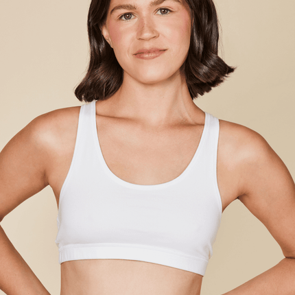 Glide Cotton Racerback Bralette by Meadow