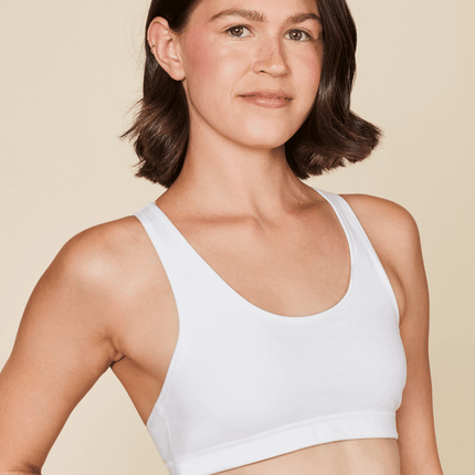 Glide Cotton Racerback Bralette by Meadow