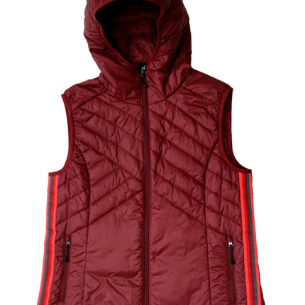 Powerstripe Eco-Friendly Down Hooded Vest by Goal Five