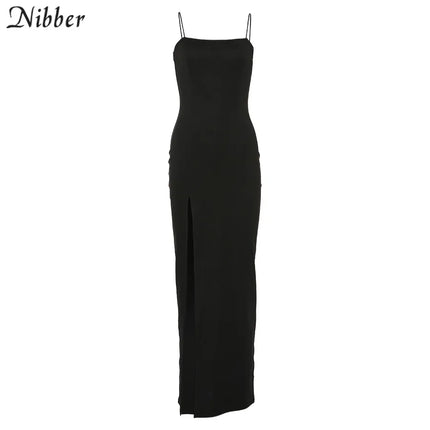Nibber red black New year christmas party long dresses women spring Basic bodycon lace up stretch Slim midi dresses femme by Gilded Grace