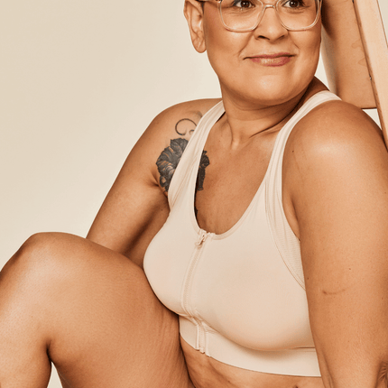 Hero Front‑Closure Sports Bra - Buff by Meadow