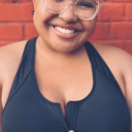 Hero Front‑Closure Sports Bra - Black by Meadow