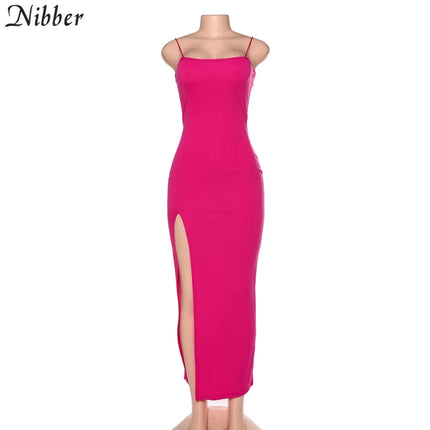 Nibber red black New year christmas party long dresses women spring Basic bodycon lace up stretch Slim midi dresses femme by Gilded Grace