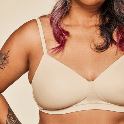 Moonrise Pocketed T‑Shirt Bra - Buff by Meadow